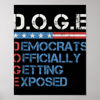D.o.g.e Doge 政府効率化省 U ポスター