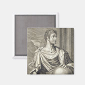 D. Octavius Augustus （紀元前63年～14年）Roの皇帝 マグネット (正面/裏面)