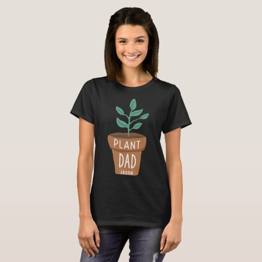 D Plant Dad Gardening Tシャツ (正面フル)