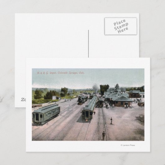 D＆R G鉄道デポ ポストカード (正面/裏面)