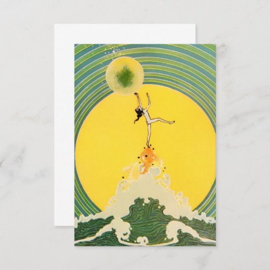 D・S・ウォーカー「バブルがはじける小さな歌」 サンキューカード (正面/裏面)