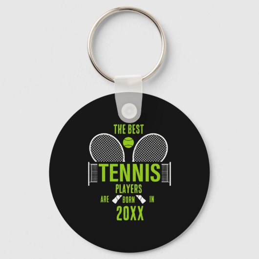 D Tennis Birth Year Name Birthday キーホルダー (正面)