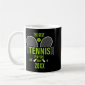 D Tennis Birth Year Name Birthday  コーヒーマグカップ (左)
