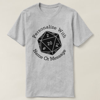 D Twenty 20 Sided Dice T-Shirt Tシャツ