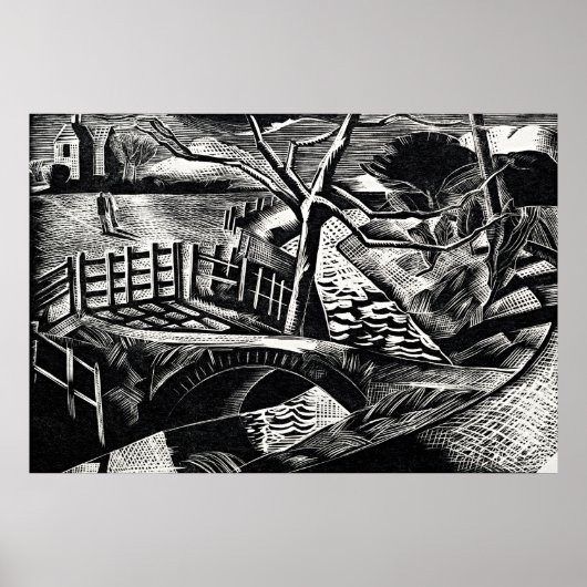 D.yke by the Road by Paul Nash ポスター (正面)