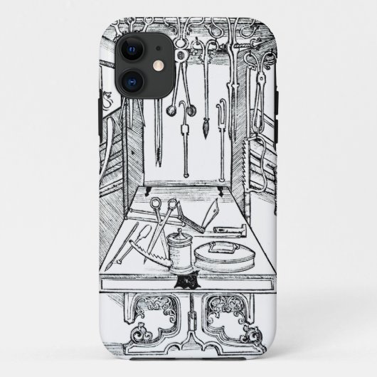 「Daからの手術台そして外科手術用の器具、 Case-Mate iPhoneケース (裏面)