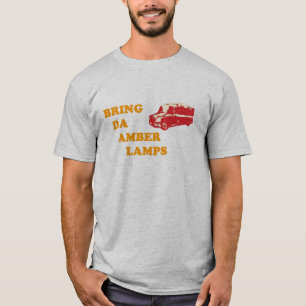 DAにこはく色ランプの(灰色の) Tシャツを持って来て下さい Tシャツ