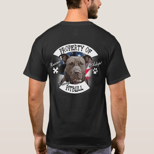 daの乳母のピットブル犬、違法のバイクもしくは自転車に乗る人の特性 tシャツ (裏面)