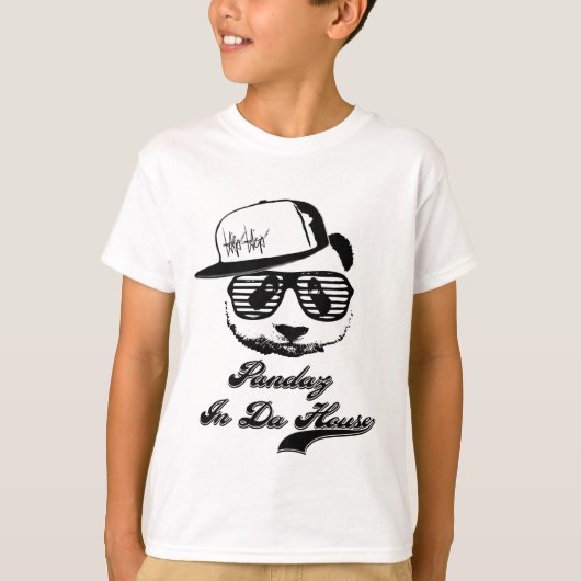 Daの家のPandaz。 ゲットーのパンダ Tシャツ (正面)
