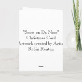 "Daの鼻の雪"のクリスマスカード シーズンカード (裏面)