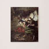 DaへのMarieアントワネットの(1753-93年の)最終さようなら ジグソーパズル (縦)