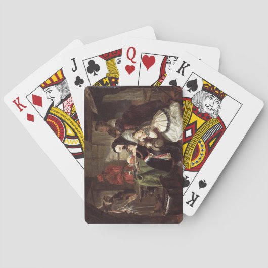 DaへのMarieアントワネットの(1753-93年の)最終さようなら トランプ (裏面)