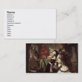 DaへのMarieアントワネットの(1753-93年の)最終さようなら 名刺 (正面/裏面)