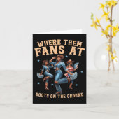 Daグランド女性のカーボーイラインのブーツでファン カード (黄色い花)