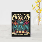 Daグランド女性のカーボーイラインのブーツでファン カード (黄色い花)