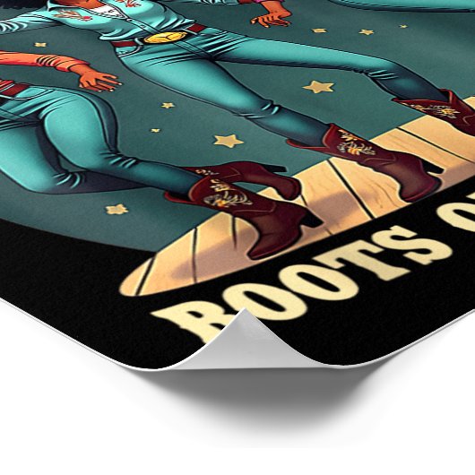 Daグランド女性のカーボーイラインのブーツでファン ポスター (角)