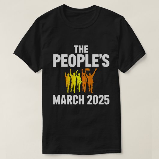 DA115 – 人民2025年3月の政治的統一 Tシャツ (デザイン正面)