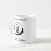 DA50 Worldwide Virtual Convention Mug in Black コーヒーマグカップ (正面左)
