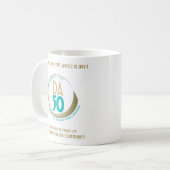 DA50 Worldwide Virtual Convention Mug in Gold/Teal コーヒーマグカップ (正面左)