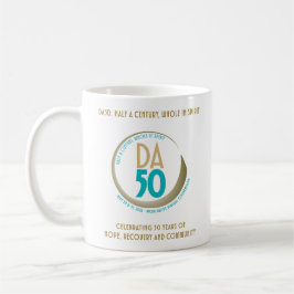DA50 Worldwide Virtual Convention Mug in Gold/Teal コーヒーマグカップ