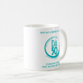 DA50 Worldwide Virtual Convention Mug in Teal コーヒーマグカップ (正面右)