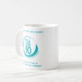 DA50 Worldwide Virtual Convention Mug in Teal コーヒーマグカップ (正面左)
