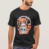 DãA De Los Muertos Red Panda Mexico Pajama Pastel Tシャツ (正面)