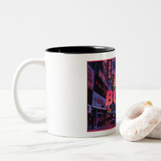 DA BOMB Vaporwave Mug -レトロネオンエステティックカップ ツートーンマグカップ