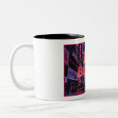 DA BOMB Vaporwave Mug -レトロネオンエステティックカップ ツートーンマグカップ (左)