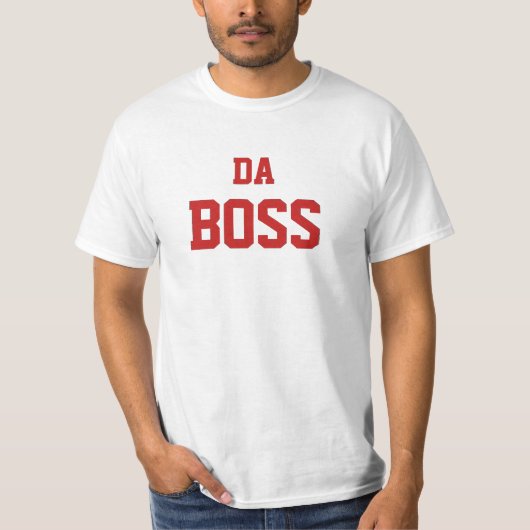 Da BossのDIYテキスト+フォント+カラー Tシャツ (正面)