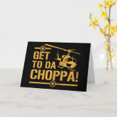 Da Choppaのヴィンテージに得て下さい カード (黄色い花)