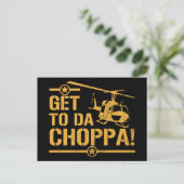 Da Choppaのヴィンテージに得て下さい ポストカード (スタンド正面)