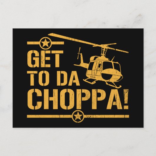 Da Choppaのヴィンテージに得て下さい ポストカード (正面)