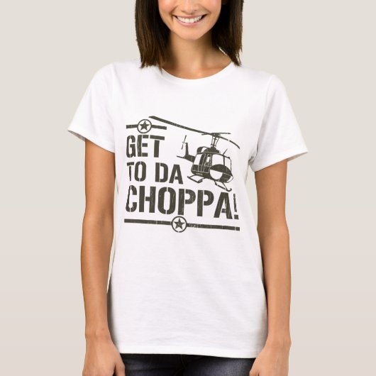 Da Choppaのヴィンテージに得て下さい Tシャツ (正面)