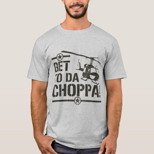 Da Choppaのヴィンテージに得て下さい Tシャツ (正面)