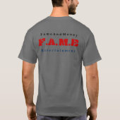Da FamのM都市への歓迎…、www.myspace.com/m..。 Tシャツ (裏面)