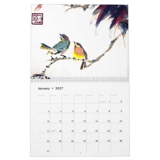 Da Kineの芸術2012のカレンダー カレンダー (1月 2027)