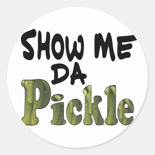Da Pickleを表示 ラウンドシール (正面)