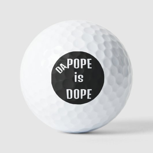 DA Pope is Dope Golf Balls ゴルフボール (正面)