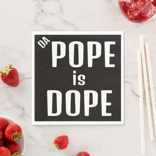 DA Pope is Dope Paper Napkin スタンダードランチョンナプキン (インサイチュ)