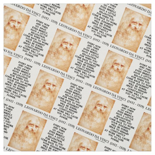 Da Vinciに少しくつろぎの仕事の判断があります ファブリック (見本)