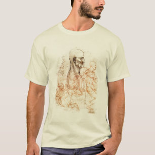 Da Vinciのスケッチ -- 人および馬 Tシャツ