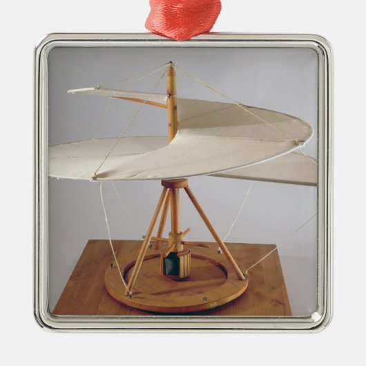 Da Vinciのデザインのモデル復元 メタルオーナメント (正面)