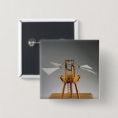 Da Vinciのデザインのモデル復元 缶バッジ (正面&裏面)