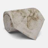 Da Vinciの人間のハートの解剖学のスケッチ ネクタイ (ロール)