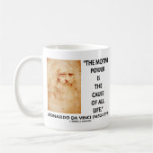 Da Vinciの原動力となる力はすべての生命の原因です コーヒーマグカップ (左)