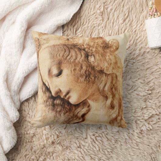 Da Vinciの女性のヘッド枕 クッション (ブランケット)