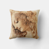 Da Vinciの女性のヘッド枕 クッション (裏面)