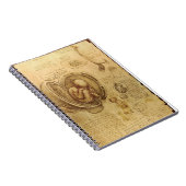 Da Vinciの胎児の解剖学のノート ノートブック (右側)