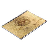 Da Vinciの胎児の解剖学のノート ノートブック (左側)